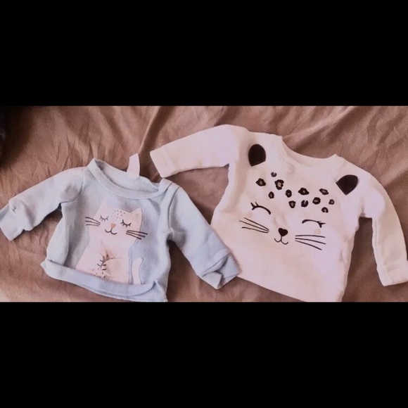 Carter's Sweaters - Babygirl sweat shirts 3 months and 6 months